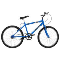 Bicicleta Aro 24 Ultra Bikes Chrome Line Masculina sem Marcha, Azul, A