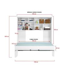 Quarto Chiara Roupeiro, Modulo Aéreo e Cama - Phoenix Baby