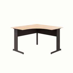 Mesa de Escritório em L New City Calvi e Preta 120 cm