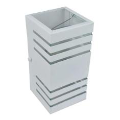 Arandela 2 Focos 6 Frisos Efeito Garagem Externa 20Cm