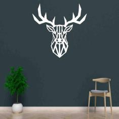 Quadro Decorativo Adorno Veado 3Mm Vazado - Mdf