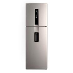 Geladeira Electrolux Frost Free Inverter 409L Água na Porta com AutoSense Duplex Inox Look (IW46S)