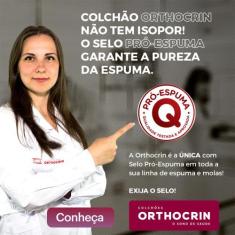Colchão Casal de Espuma D33 Orthocrin Royal Saúde Plus Bege 138x188x18