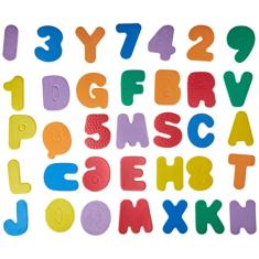 Brinquedo Pedagógico em EVA Alfanumérico 8cmx5mm 36 Peças