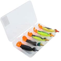 Kit 5 Isca Artificial Pesca Whopper 2 Helices Pato E Estojo