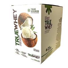 True Source True Whey Display 320G (10 Sachês De 32G) - Hidrolisado E Isolado Coconut Icecream