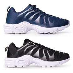 kit 2 Tênis Masculino Confortável Malhar corrida academia