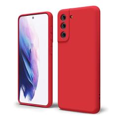 oakxco Capa para celular Samsung Galaxy S21 aderência de silicone líquido, capa de gel lisa de TPU de borracha macia e fina fofa para mulheres, meninas, design estético, protetor sólido fosco e