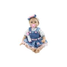 Boneca Reborn Baby Doll Silicone Realistic Guagua em tamanho real