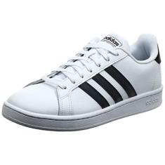 adidas Grand Court Tênis masculino, Branco/Preto/Branco, 36