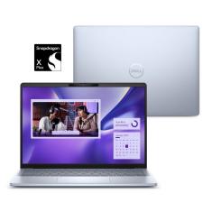 Notebook Dell Inspiron Plus I14-QCXPLUS-M20 14&quot; QHD+  Touch Snapdragon® X Plus 16GB 1TB SSD Windows 11 Prata Gelo