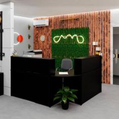 Balcão Atendimento De Canto C/ Gaveteiro Recepção 1400x600 NetMobil, P