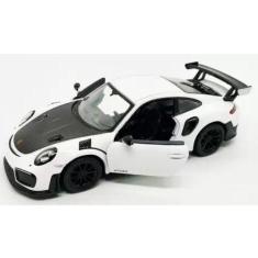 Miniatura Carrinho Coleçao Porsche 911 GT2 Rs Branco - Kinsmart