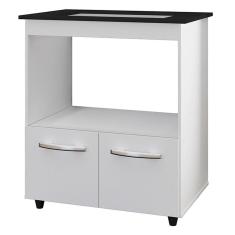 Balcão Para Cooktop 5 Bocas Elisa Branco Mobbs