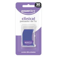 Passador de Fio Dental Powerline, Power Dent, 30 Unidades, Multicolorido