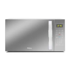 Micro-Ondas Philco Espelhado/Branco 25L 220V PMO28E, 220V