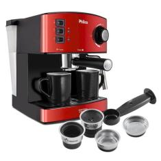 Cafeteira Expresso & Cápsulas Philco 20 Bar Inox Red ( Tres Coracoes e