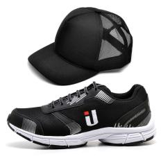Tênis Masculino Ousy Esportivo Academia Corrida Confortável com Boné-Masculino