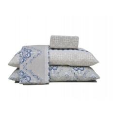 Jogo De Cama Solteiro Estampado Serve Cama Box Luna Sultan