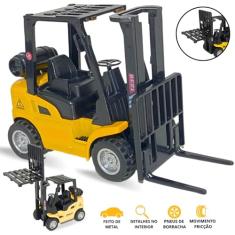Europio - Miniatura Empilhadeira De Metal Carrinho Brinquedo C/fricção