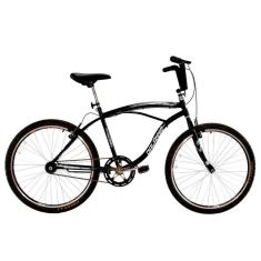 Bicicleta Masculina Aro 26 Beach Preto