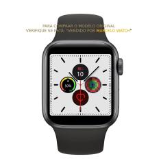 Relógio SmartWatch T600 Iwo Max 2, Troca Pulseira, Frequência Cardíaca 44m com Menu Colmeia, Faz Chamadas