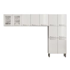 Cozinha Compacta Evidence 3 Peças (2 Armários + 1 Paneleiro) CPT51 Branco - Bertolini