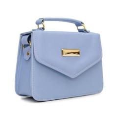 Bolsa Feminina Lisa Pequena Alça Transversal e De Mão-Feminino