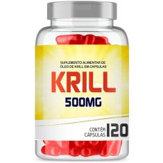 Óleo De Krill 500Mg Com 120 Cápsulas Gelatinosas
