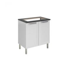 Balcão Cozinhas Itatiaia Tarsila Para Cooktop 4 Bocas 2 Portas Branco