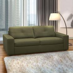 Sofá Decorativo Mendes 2 Lugares Sala de estar 205cm Pés em Madeira Co