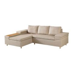 Sofá 4 Lugares Clássico com Chaise Esquerdo e Entrada USB Linho Bege -
