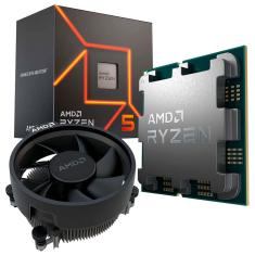 Processador amd Ryzen 5 7600, 3.8GHz (5.1GHz Boost), Zen 4, Cache 38MB, AM5, Vídeo Integrado Radeon