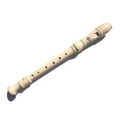 Flauta Doce Soprano Germânica Custom Sound CFL 1 VW Creme