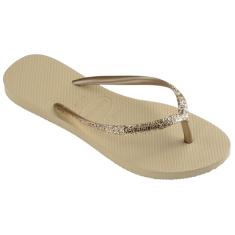 Chinelo Slim Glitter II, Havaianas, Feminino, Areia, 41/42