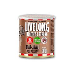 Livelong Alimento Completo Natural Ração Úmida Sabor Javali 300g Para Cães