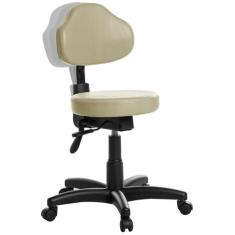 Cadeira Mocho Plus Ergonômica Rce Bege - Goldflex