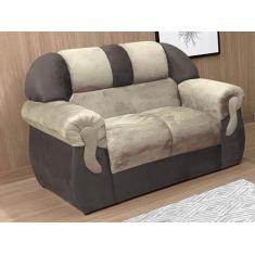 Sofá 2 Lugares Bege com Marrom 602/603 Corsa - Alpoim