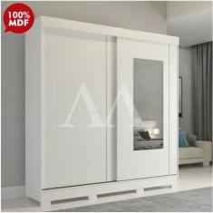 Guarda Roupa ROUPEIRO 2P CORRER 3G PANAN ILHEUS SLIDE C/ESP E C/ PES BRANCO