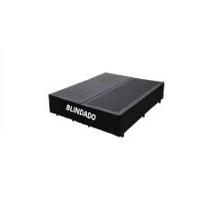 Base Box King Bipartido Blindado Sintetico Preto