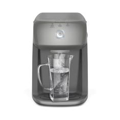 Purificador de Água Quente 800ml Gelada 2,4L Fria e Natural Motor Compressor controle de temperatura reservatorio de 3,3L total Alerta troca de Filtro refil 6 meses ou 3000l Cinza PH41X 220V
