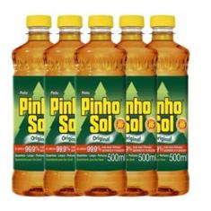 Kit Desinfetante Pinho Sol 500Ml Com 5 Unidades