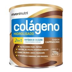 Colageno Maxinutri Hidr 2em1 Cappuccino 270G 