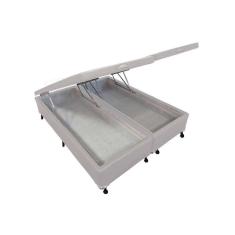 Cama Box Baú Queen Courano White New (158x198x35) - Castor