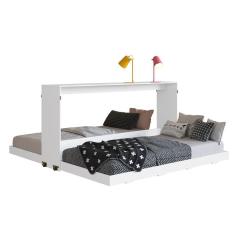 Cama Dupla Articulável Horizontal Solteiro 90 Phoenix Branco