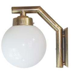 Arandela Solarium 215 Externa/Interna com Globo de Vidro Leitoso 15x28