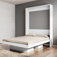 Cama Articulável Vertical Casal 140 Manhattan Branco - Art in Móveis, 