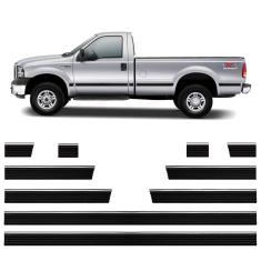 Friso Lateral Borrachão Ford F-250 Xlt Todos 2 Portas