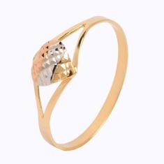 Anel de Ouro 18k Feminino Coração Meigo - Meu Anel, 27