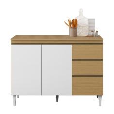 Balcão de Cozinha Sophia Clara 120cm com Tampo MDP - Aramóveis